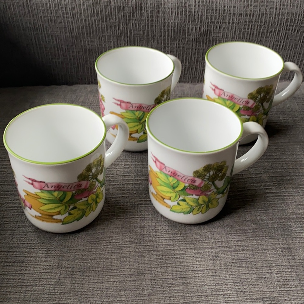 Vtg 1978 Royal Worcester country kitchen mugs